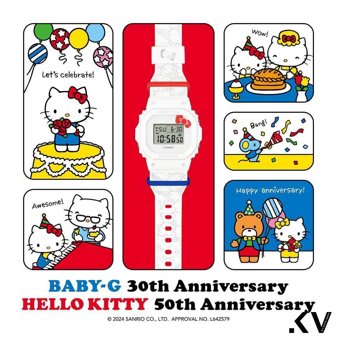 Hello Kitty 50岁生日表开抢　俏皮表情跃表带卡哇伊 名人名流 图1张